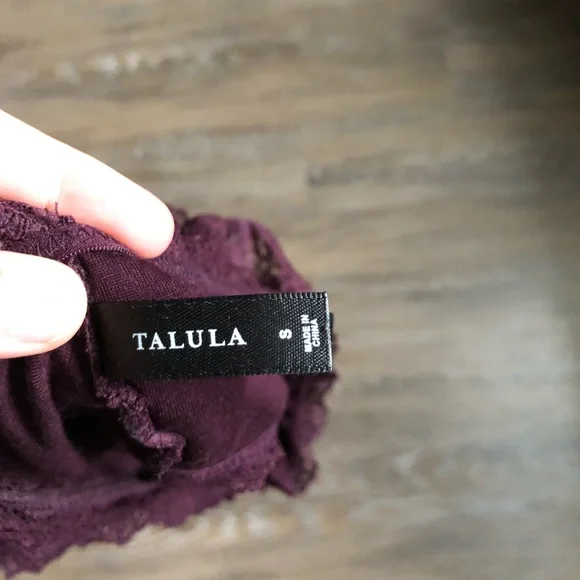 Talula Racer Back Style Lace Bralette - Picture 3 of 3